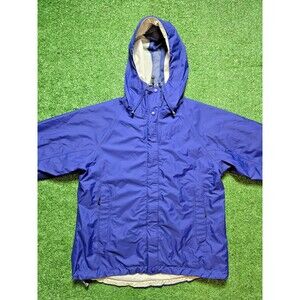 VTG L.L. Bean Gore-Tex Jacket Full Zip Windbreaker Rain 90s Blue (Women's SP)